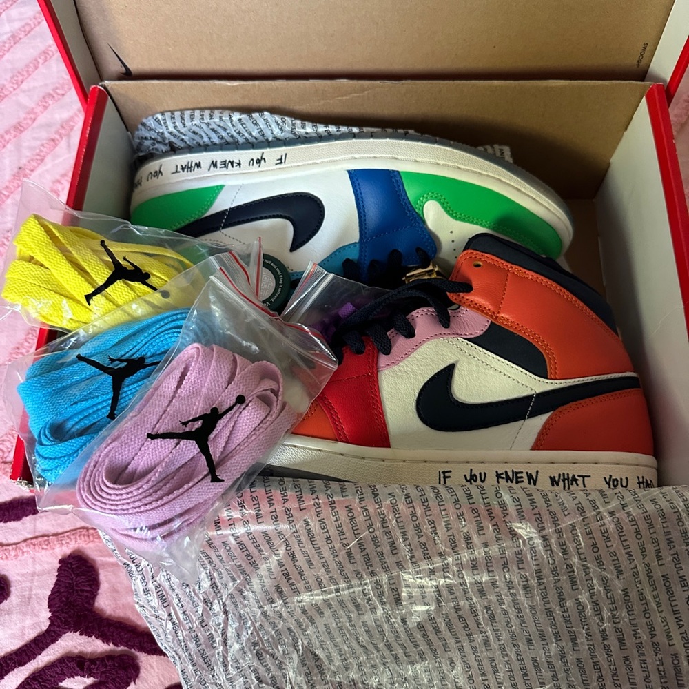 Air Jordan 1 Mid Fearless Melody Ehsani Size 9 Womens CQ7629100 StockX Verified - Picture 6 of 6